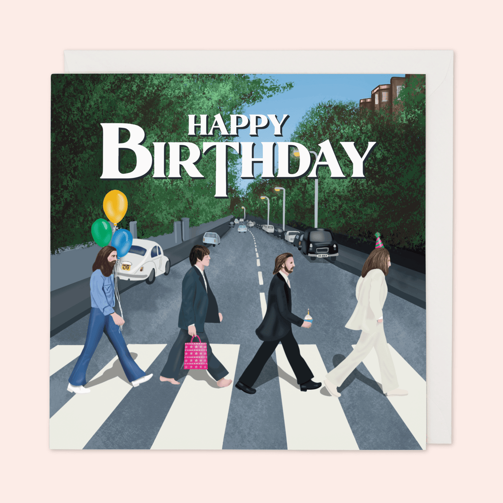 Abbey Road Inspired Birthday Card