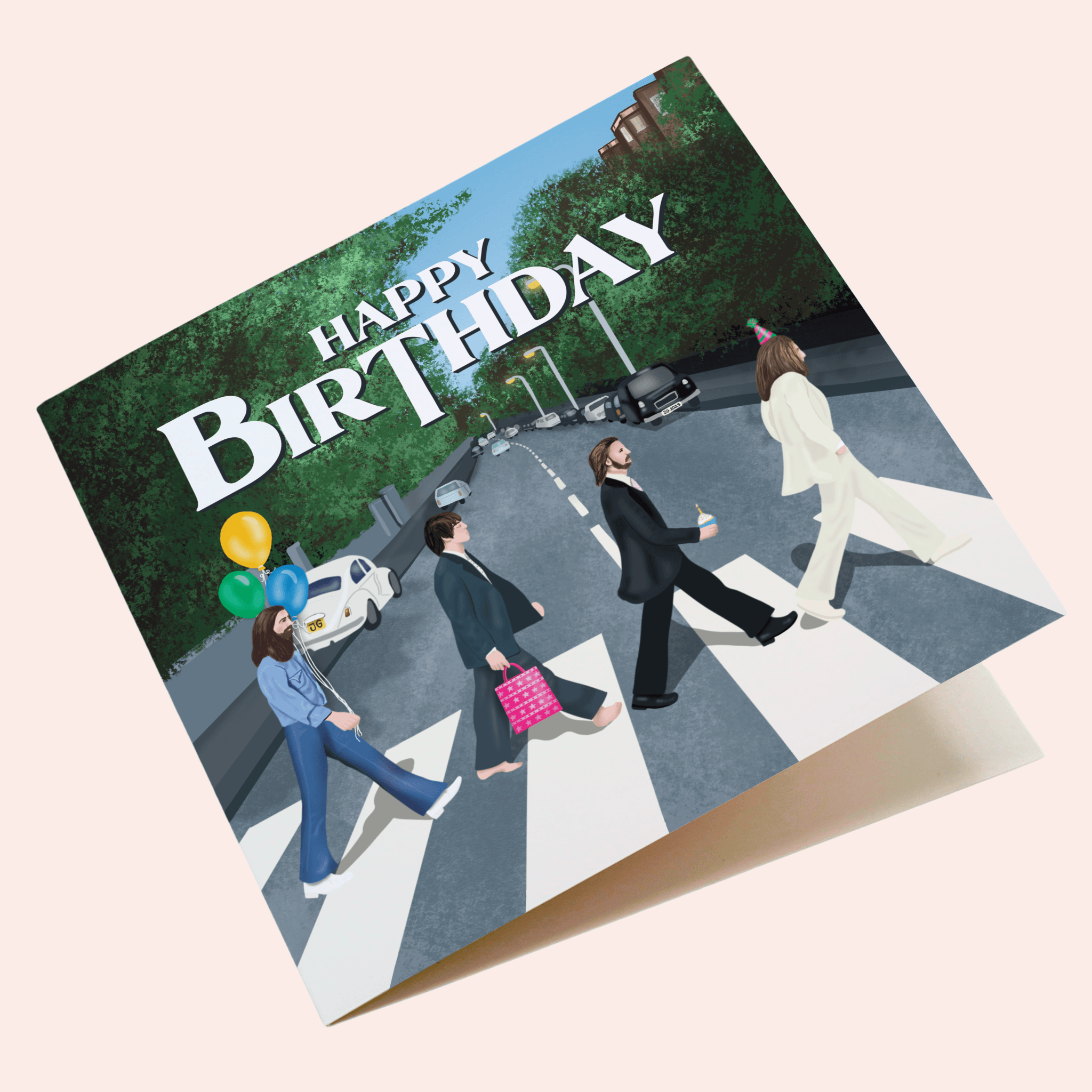 Abbey Road Inspired Birthday Card