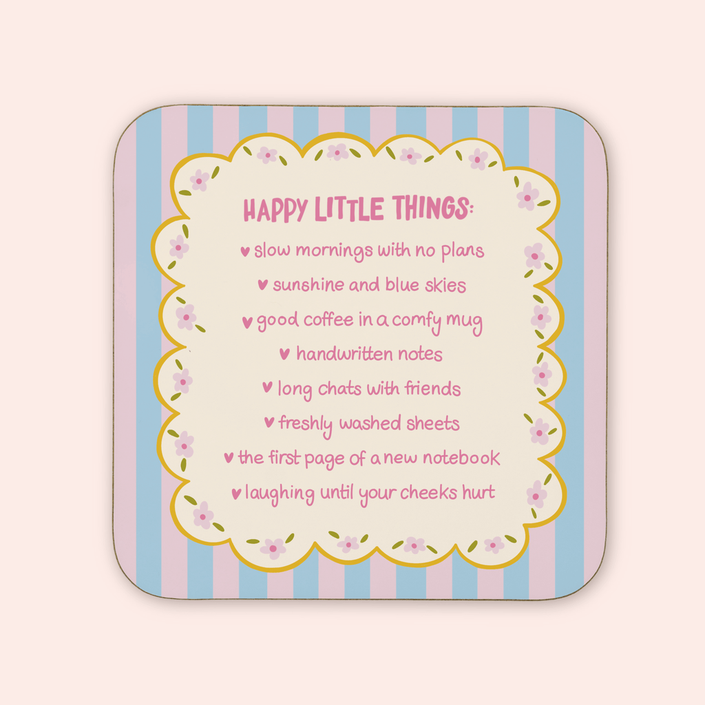 Happy Little Things Coaster