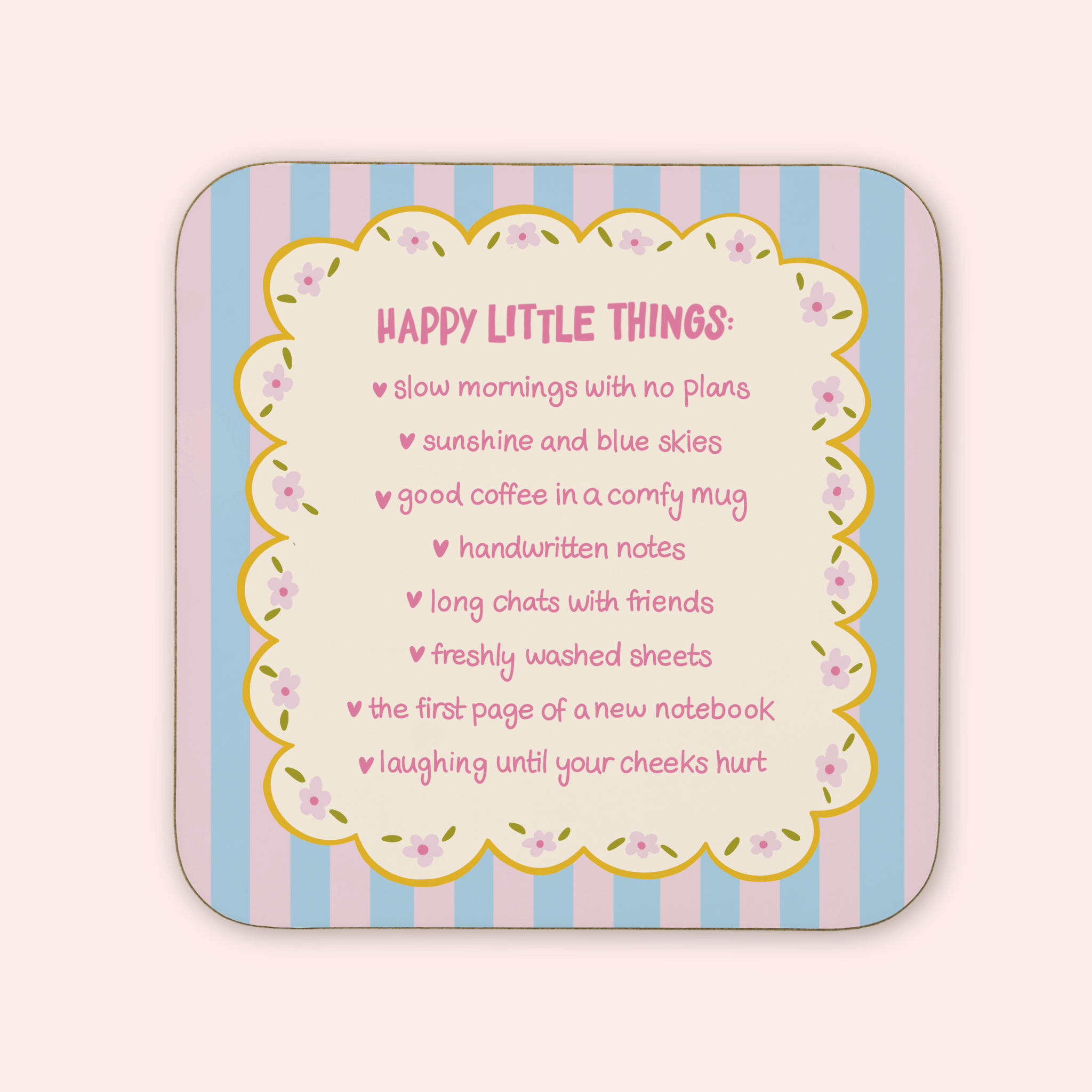 Happy Little Things Coaster