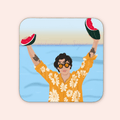 Watermelon Sugar Inspired Coaster