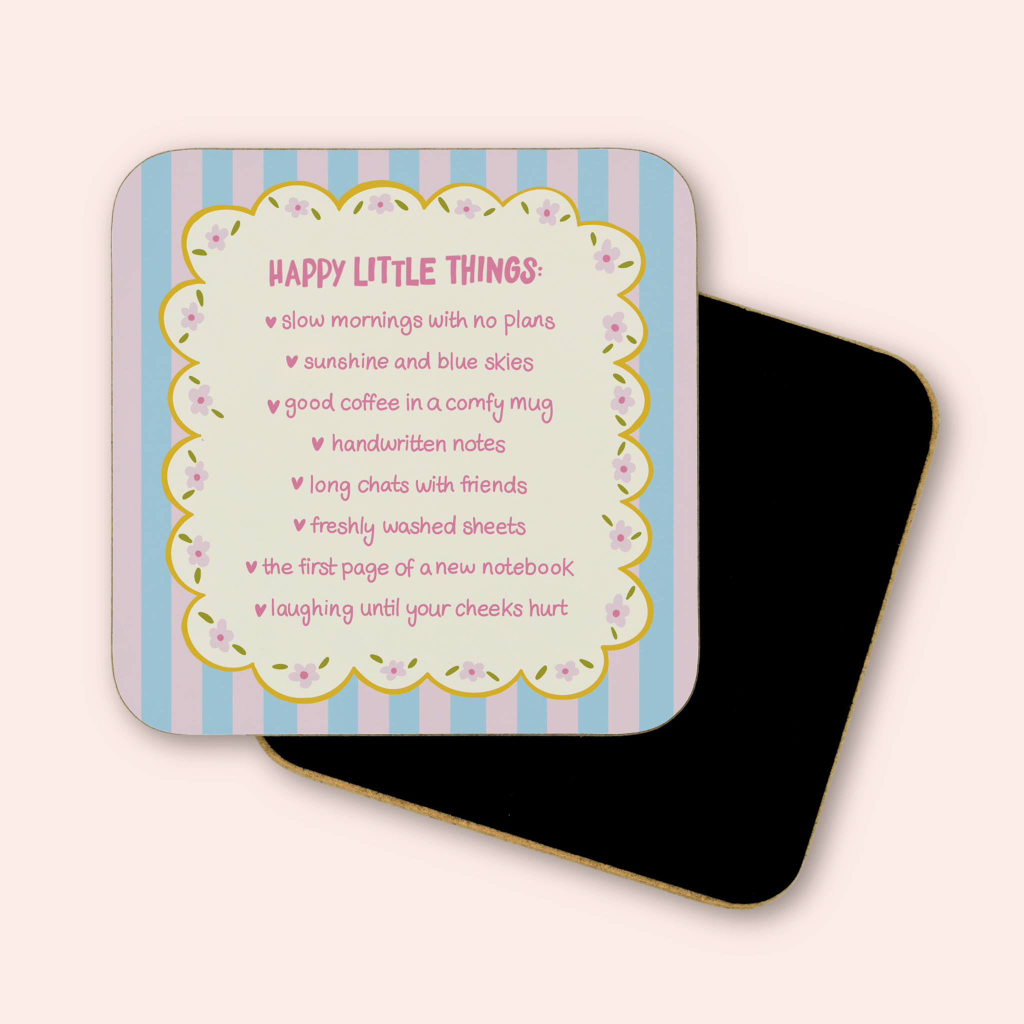 Happy Little Things Coaster