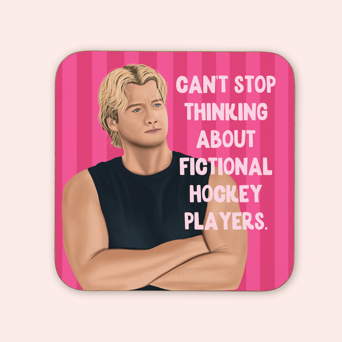 Fictional Hockey Players - Team Dean Coaster