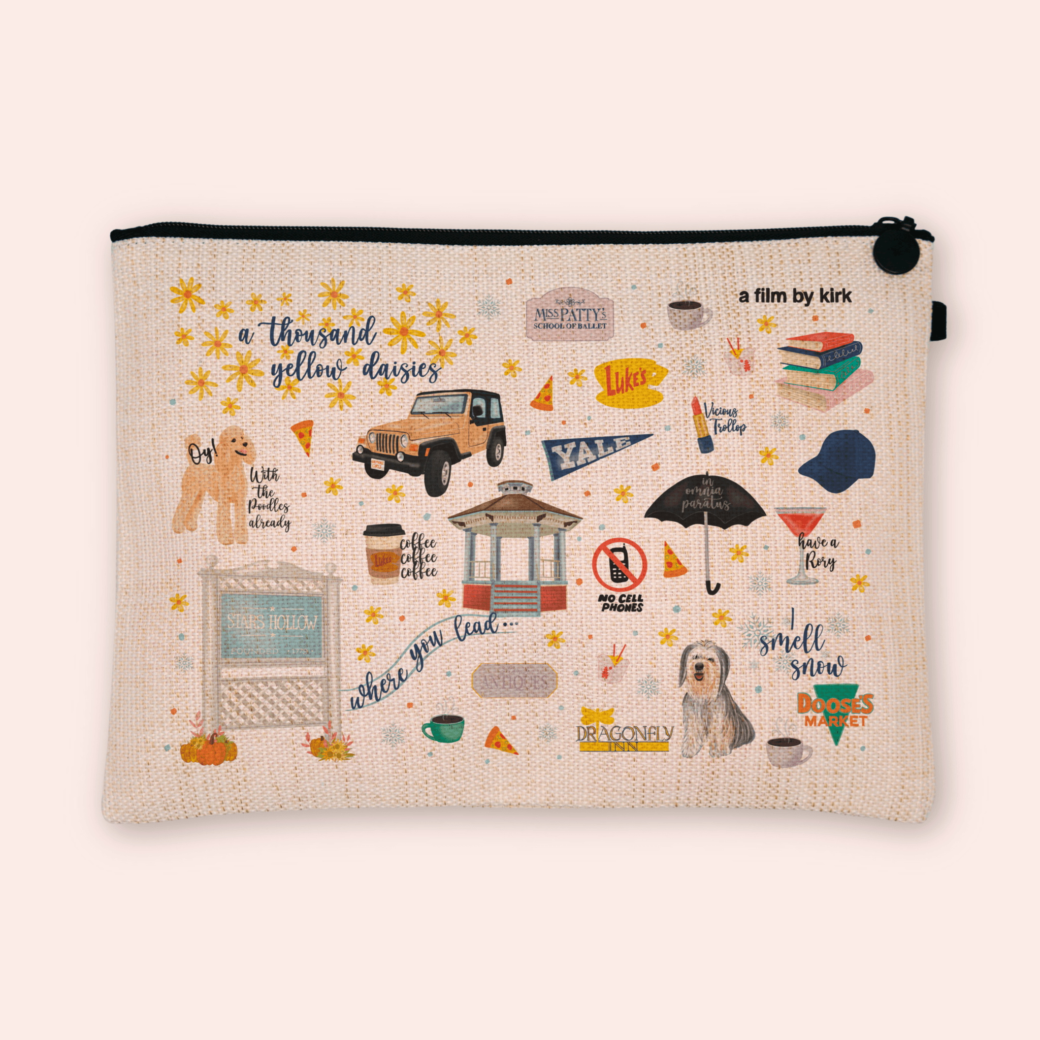 Coffee, Books & Small Towns Cosmetic Bag