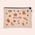 Just A Girl Who Loves Autumn Cosmetic Bag