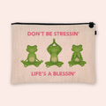 Don't Be Stressin' Cosmetic Bag