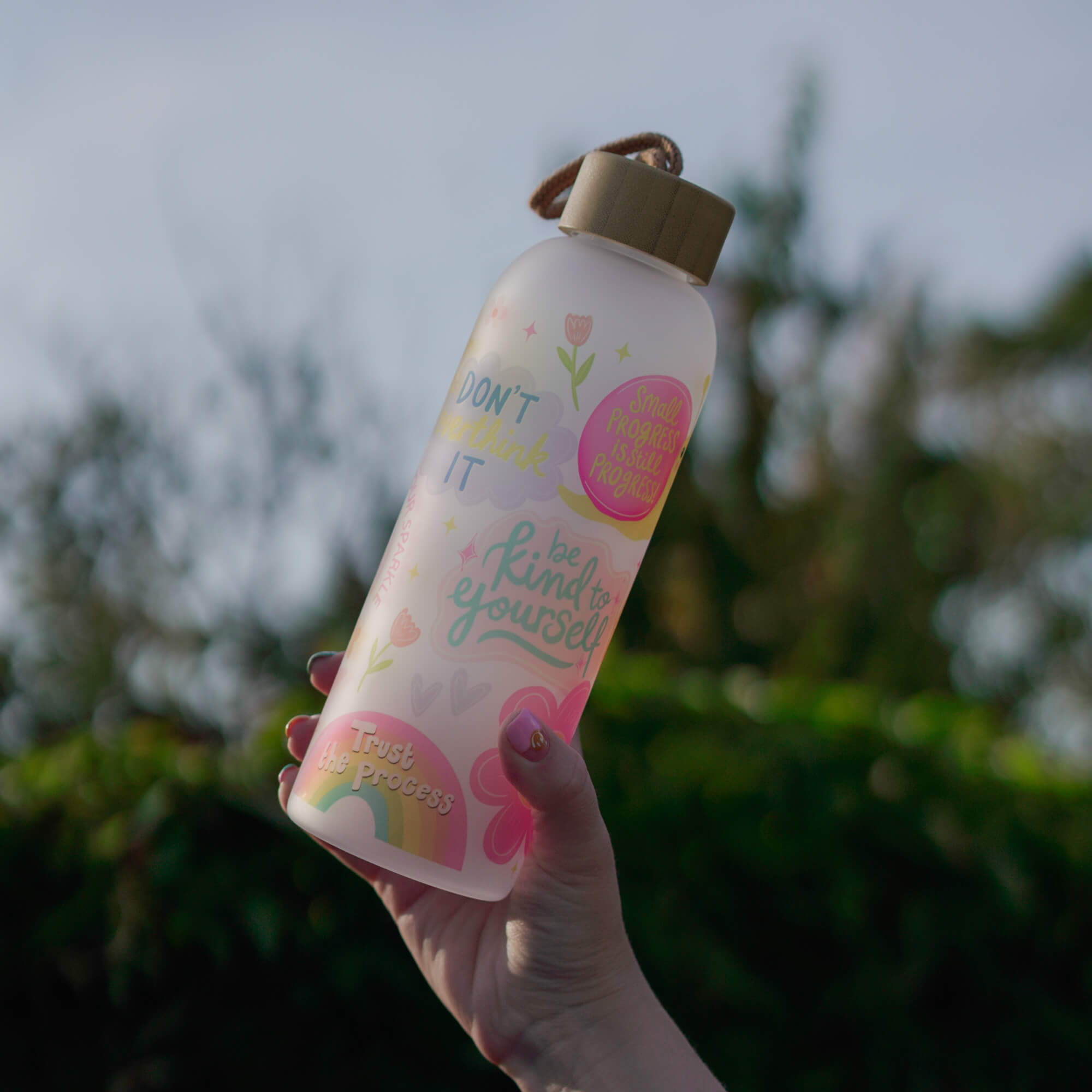 Positive Affirmations Water Bottle