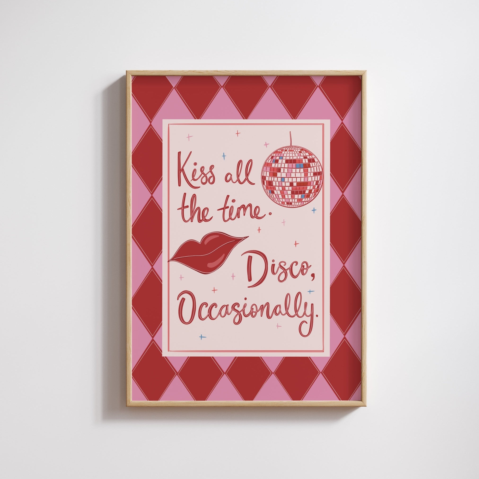Kiss all the time disco occasionally print