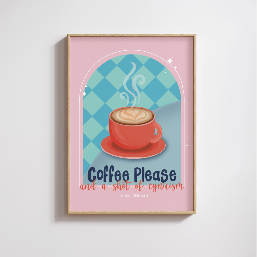 Coffee Please And A Shot Of Cynicism Print
