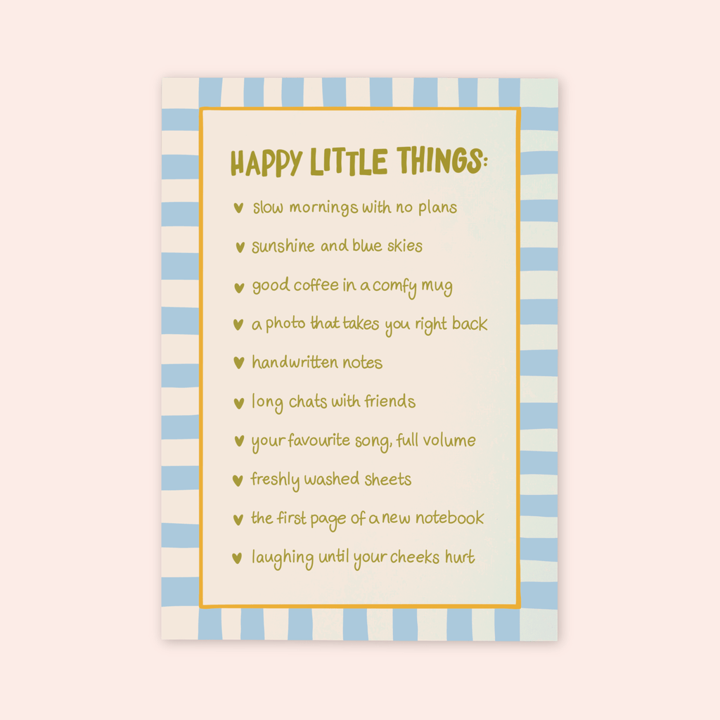 Happy Little Things Print