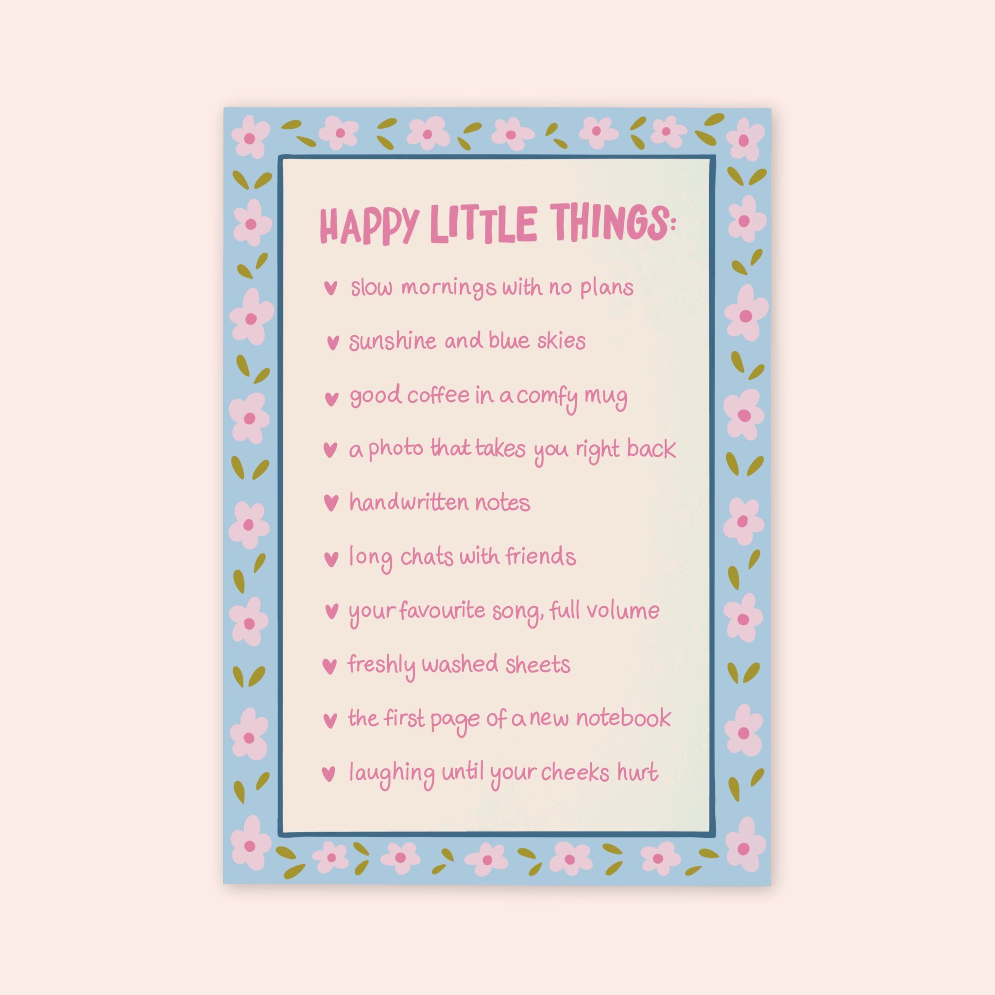 Happy Little Things Print