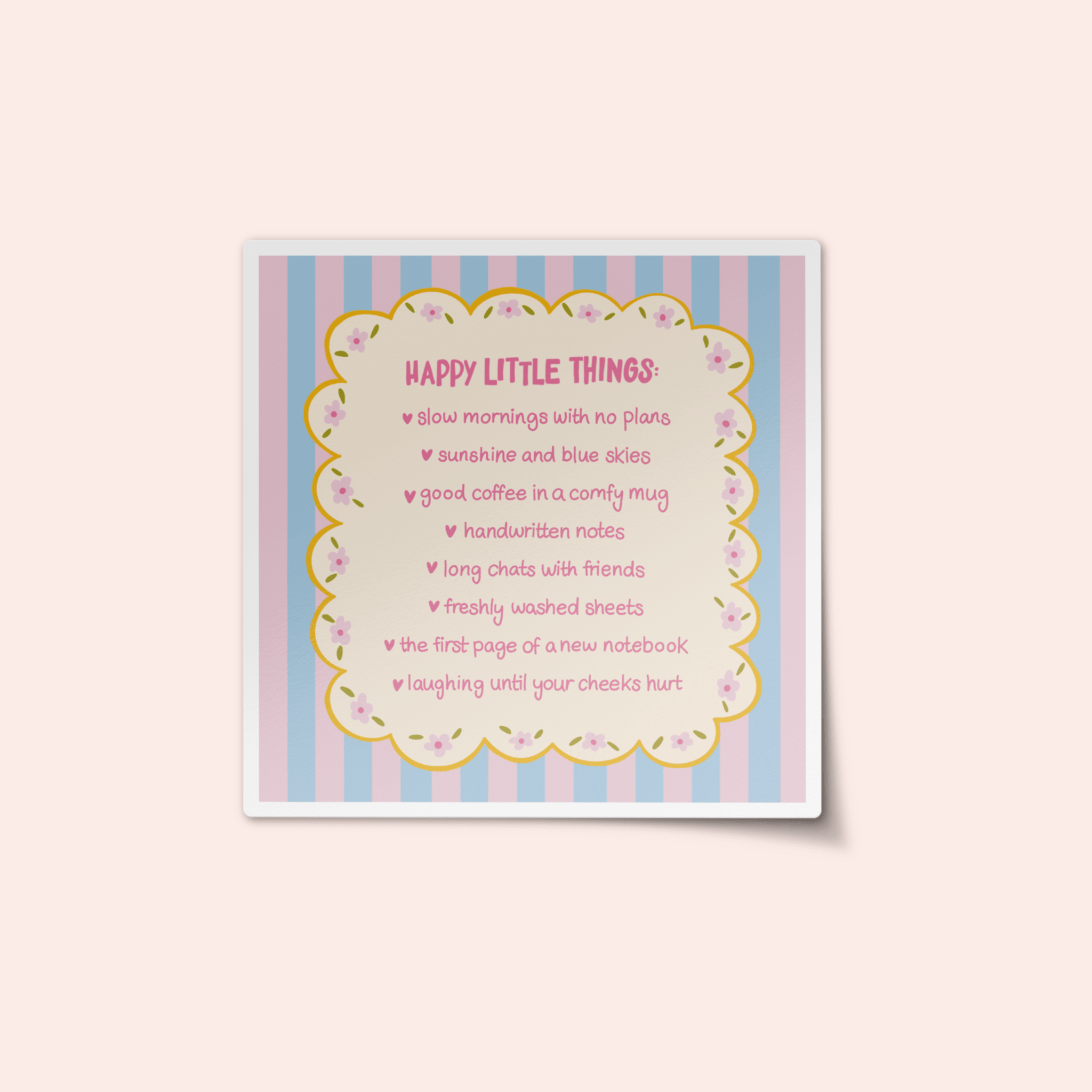 Happy Little Things Sticker
