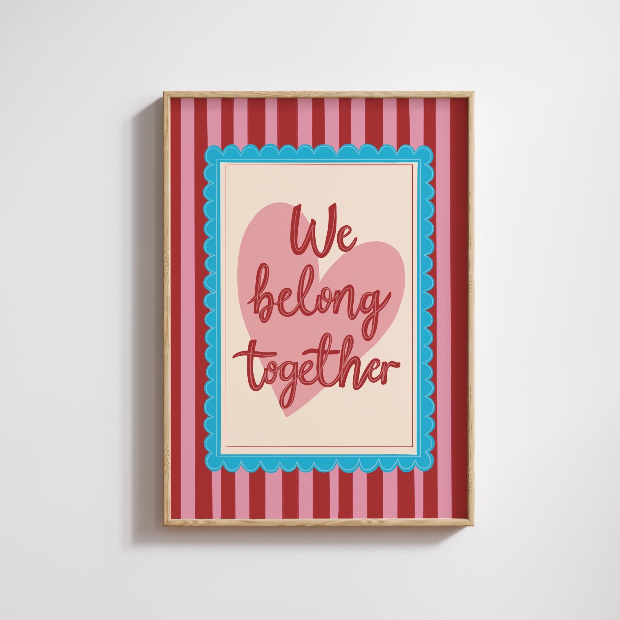we belong together aperture inspired print